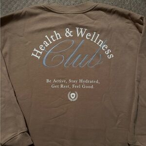 Health & Wellness Club Tan Woman's Sweatshirt